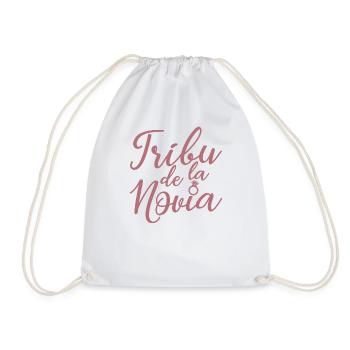 Tribu de la Novia Bride's Tribe Bridesmaid Wedding - Drawstring Bag - white - Front