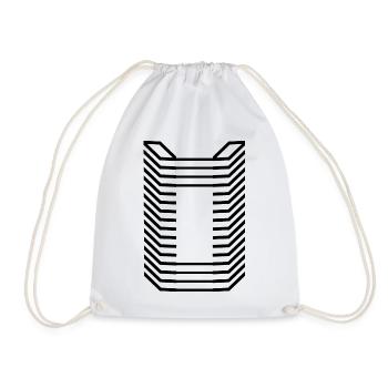 Unique Letter O Logo Design - Drawstring Bag - white - Front