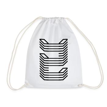 Unique Letter Z Logo Design - Drawstring Bag - white - Front