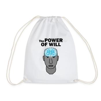 The POWER OF WILL - Turnbeutel - Weiß - Vorne