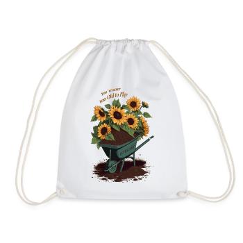 Dictons de jardinier amateur - Sac de sport léger - blanc - Devant