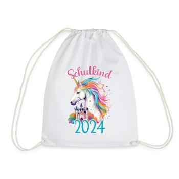Écolier 2024 Licorne École Élève - Sac de sport léger - blanc - Devant