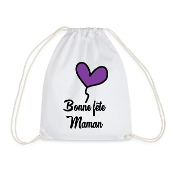 HAPPY MOTHER'S DAY - Drawstring Bag - white - Front