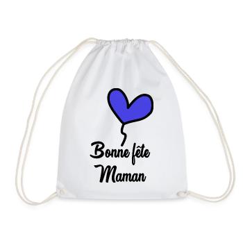 HAPPY MOTHER'S DAY. MOM. MOTHER'S DAY - Drawstring Bag - white - Front