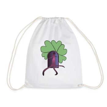 Step Out Pink - Drawstring Bag - white - Front