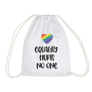 LGBT Pride Month - Equality Hurts No One - Drawstring Bag - white - Front