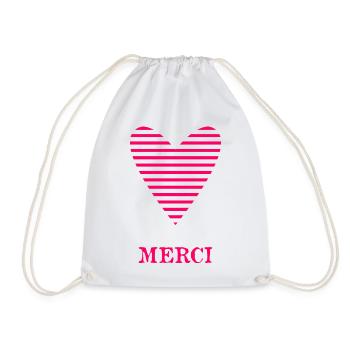 MERCI. MAÎTRESSE. MAÎTRE. MERCI MAÎTRESSE - Sac de sport léger - blanc - Devant