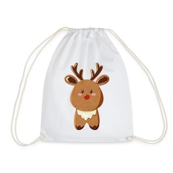 Rudolph, the red-nosed reindeer - Drawstring Bag - white - Front