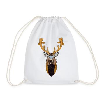 Cerf - Sac de sport léger - blanc - Devant