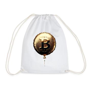 Bitcoin Gold Foil Ballon Party Rallye Cadeau - Sac de sport léger - blanc - Devant