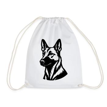 Malinois - Sac de sport léger - blanc - Devant
