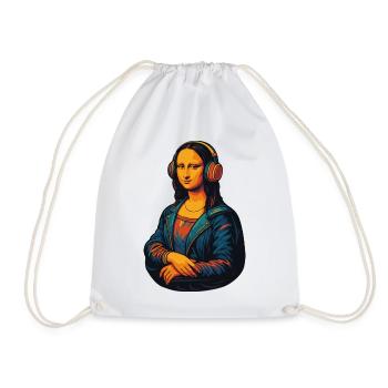 La Joconde (à peine) distraite - Sac de sport léger - blanc - Devant