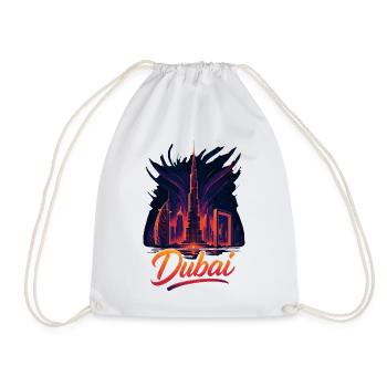Dubaï Golfe Tiger City Émirats arabes unis Cadeau - Sac de sport léger - blanc - Devant