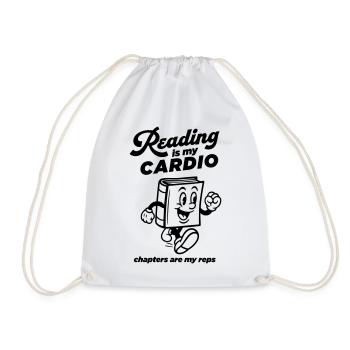 La lecture est mon cardio - Sac de sport léger - blanc - Devant