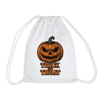 Citrouille d'Halloween - Trick or Treat - Sac de sport léger - blanc - Devant