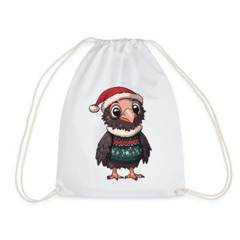 Adler Vogel Weihnachten - Turnbeutel - Weiß - Vorne