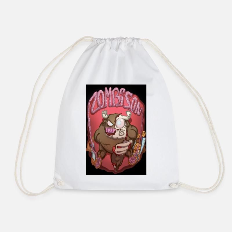 Zombison 3 Poster - Drawstring Bag - white