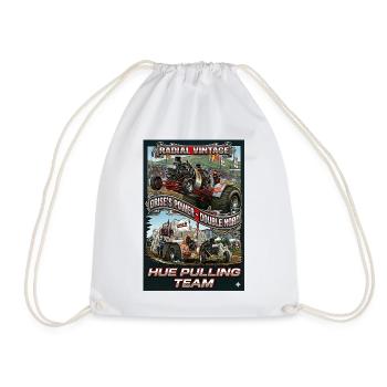 Vintage radial Engine - Drawstring Bag - white - Front