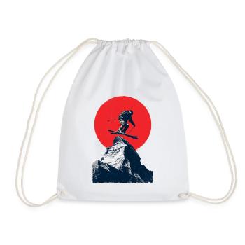 Saut à ski sur des sommets rocheux - Sac de sport léger - blanc - Devant