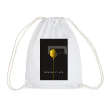 Pressure Reveals Character Poster - Drawstring Bag - white - Front