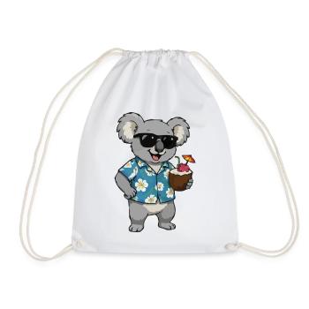 Koala Hawaii Cocktail - Turnbeutel - Weiß - Vorne