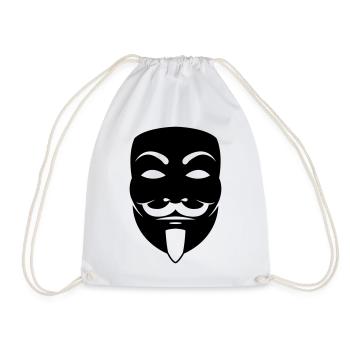 Masque Anonyme - Sac de sport léger - blanc - Devant