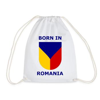 Né en Roumanie Shield - Sac de sport léger - blanc - Devant