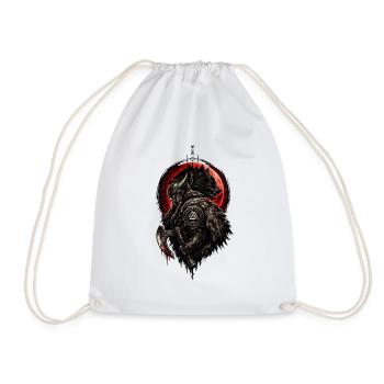 Viking Werewolf Warlord - Drawstring Bag - white - Front