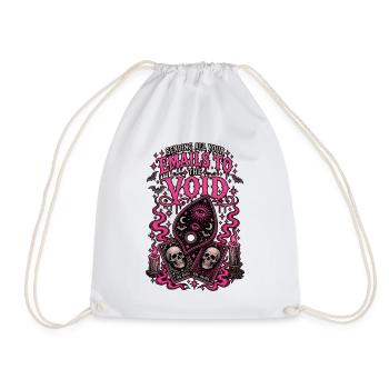 E-Mails an die Leere Tarot Neon Pink - Turnbeutel - Weiß - Vorne