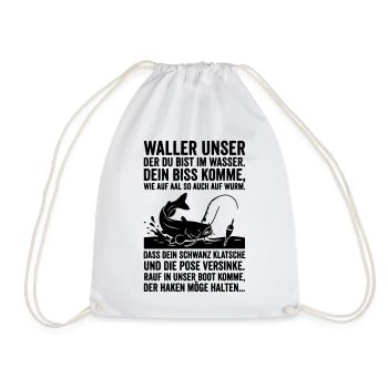 Wels Waller Angeln Angler Spruch Waller Unser - Turnbeutel - Weiß - Vorne