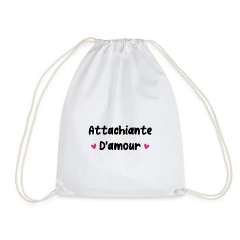 Attachiante d'amour - Sac de sport léger - blanc - Devant