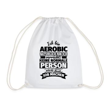 Aerobic Geschenke - Turnbeutel - Weiß - Vorne
