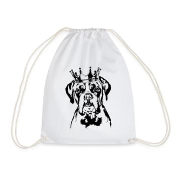 Boxer allemand Chien de la couronne Chiens Wilsigns - Sac de sport léger - blanc - Devant