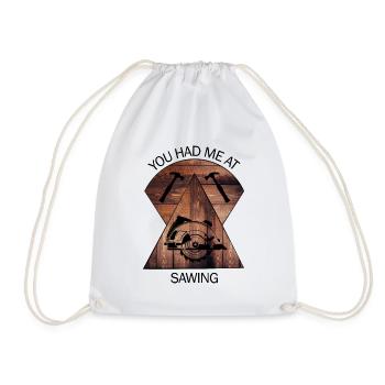 Charpentier, charpentier, charpentier, charpentier, artisan, bois - Sac de sport léger - blanc - Devant