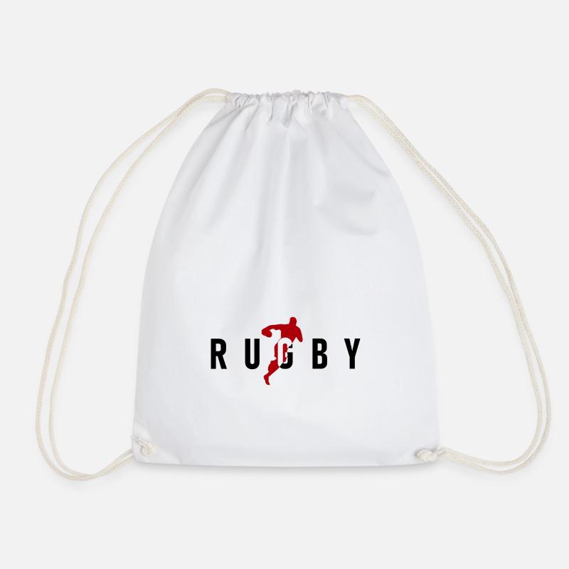 Rugby-Rugby-Spieler - Turnbeutel - Weiß