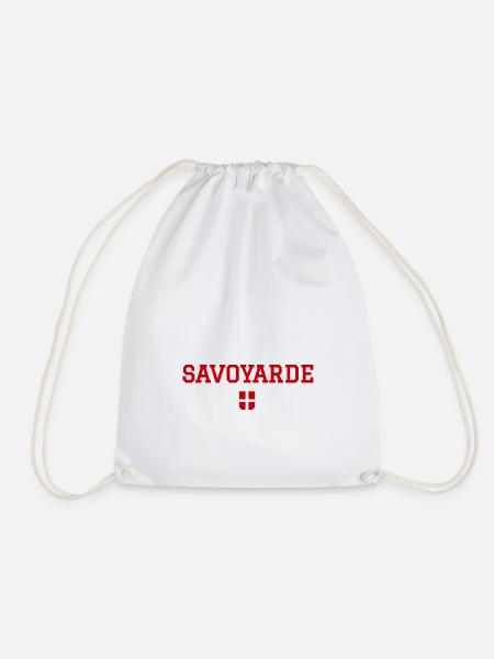 Savoyarde Drapeau Savoie - Sac de sport léger - blanc