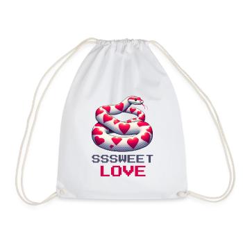Serpent, doux amour - Sac de sport léger - blanc - Devant