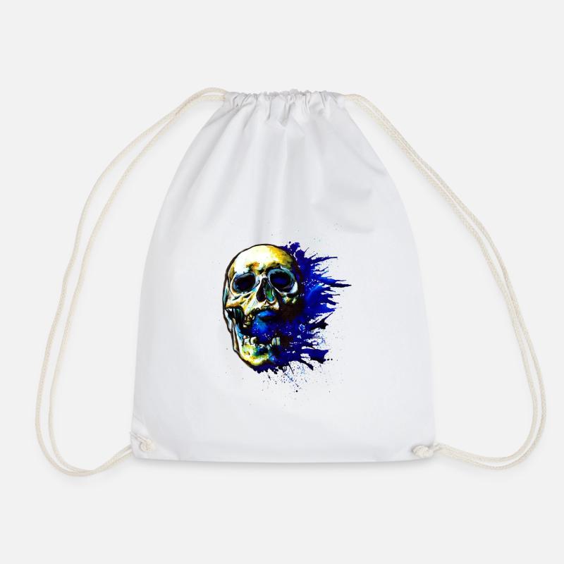 Skull Trash Color - Turnbeutel - Weiß