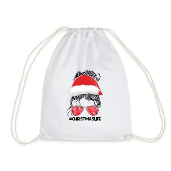 Cadeau de Noël femme - Sac de sport léger - blanc - Devant