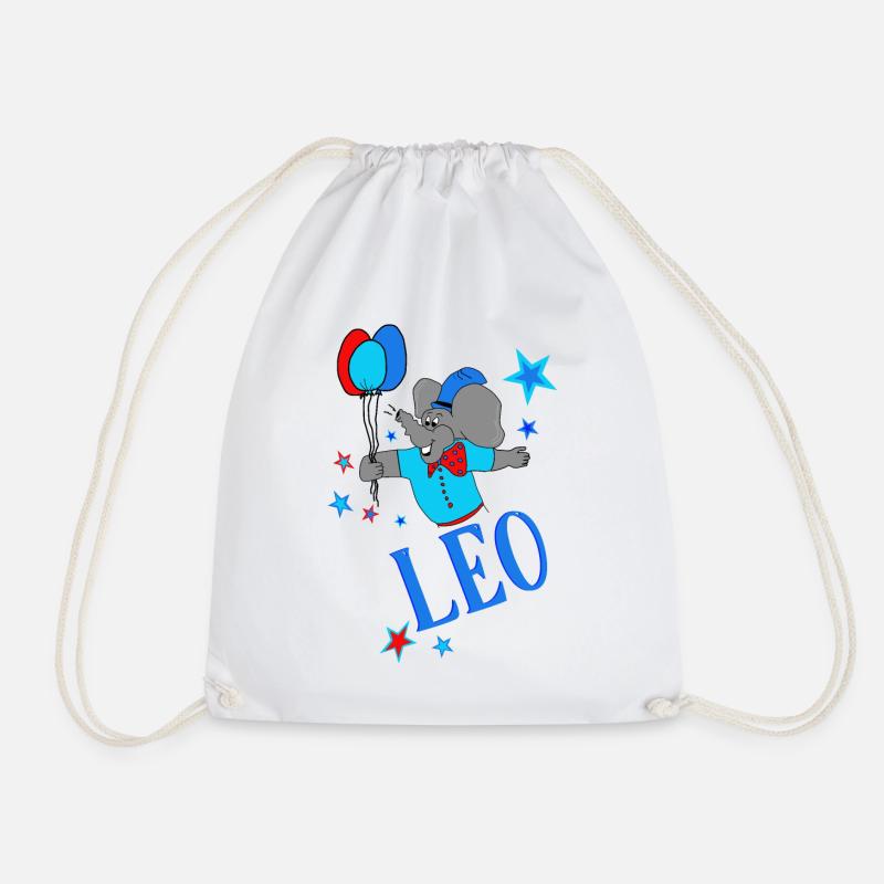 Leo - Drawstring Bag - white