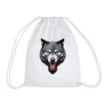 Wolf - Turnbeutel - Weiß - Vorne