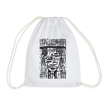 Visual Art LOVE - Drawstring Bag - white - Front
