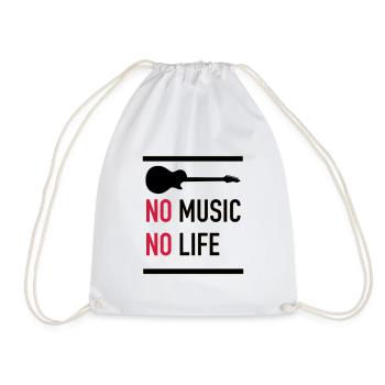 Pas de musique pas de vie - Sac de sport léger - blanc - Devant