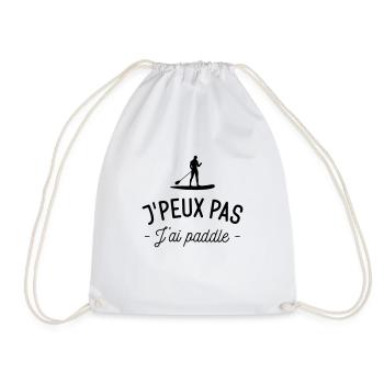 J'peux pas j'ai paddle - Sac de sport léger - blanc - Devant