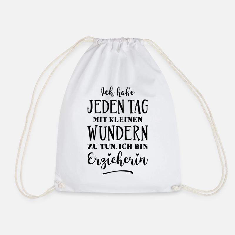 Erzieherin - Kleine Wunder - Turnbeutel - Weiß