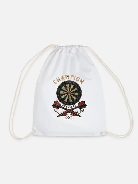 Dart Champion flat - Dart T-Shirts RAHMENLOS - - Turnbeutel - Weiß