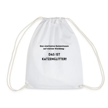 Das perfekte Statement zu Katzenhaaren - Turnbeutel - Weiß - Vorne