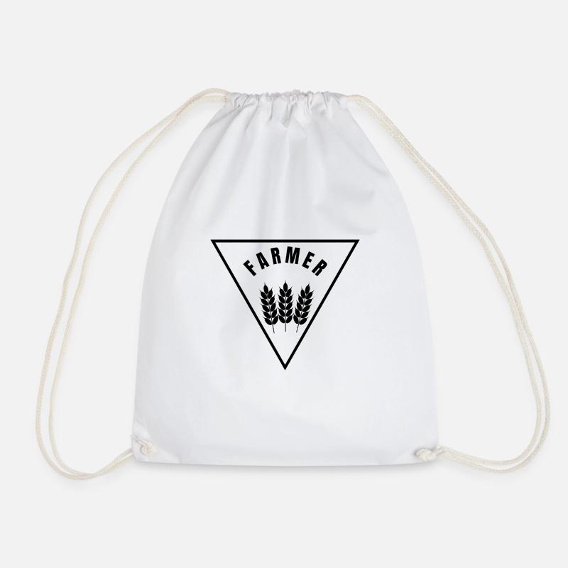 Collection Farmer - Profession - Drawstring Bag - white