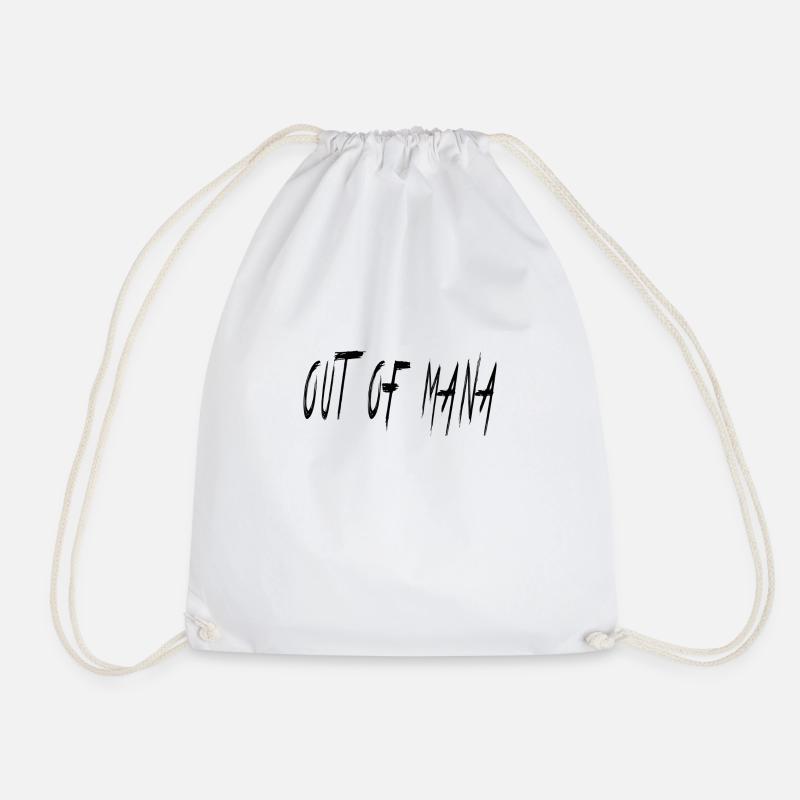 outofmana - Drawstring Bag - white