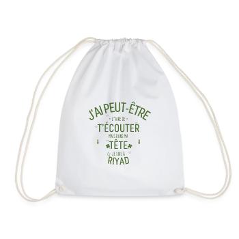 Dans ma Tête je suis à Riyad - Sac de sport léger - blanc - Devant